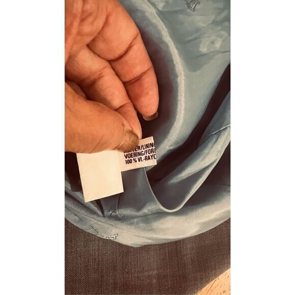 Escada Gray 3/4 Sleeve Career Blazer Jacket SZ 42 SZ 12 - Picture 11 of 11